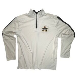 Badger Sport Bayou Bowl Quarter Zip Pullover Men XL White Athletic Shirt RN76619